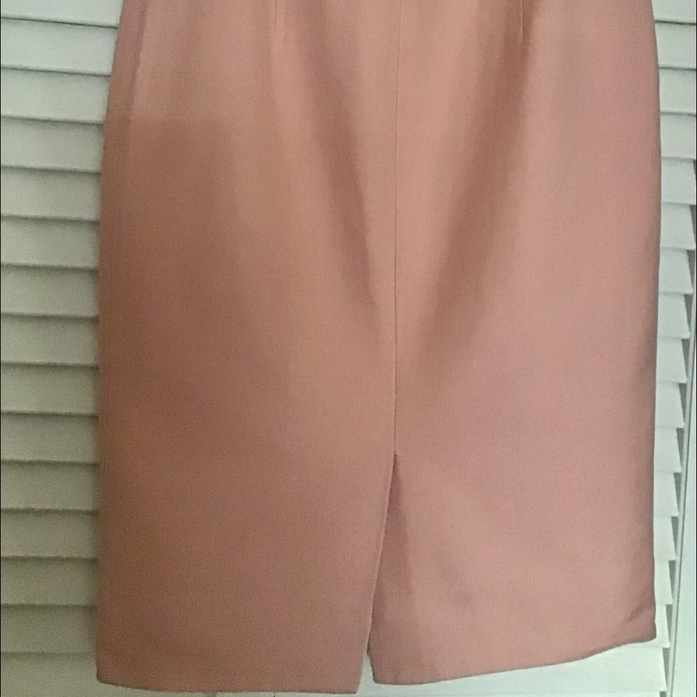 Genuine Prada pink/peach size 40 (Italian); small, 2 (US) knee length skirt.
